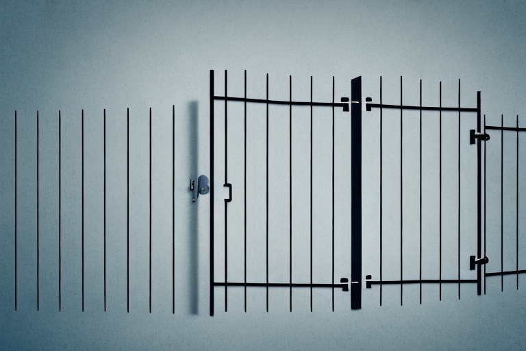 A wall or fence with a gate