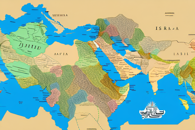 A map of the middle east